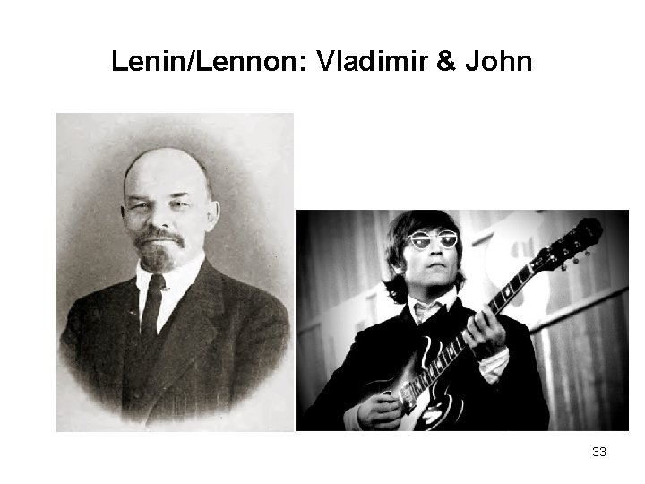 Lenin/Lennon: Vladimir & John 33 