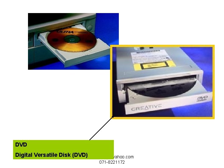 DVD Digital Versatile Disk (DVD) arosha_g@yahoo. com 071 -8221172 