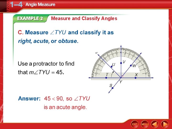 Measure and Classify Angles 