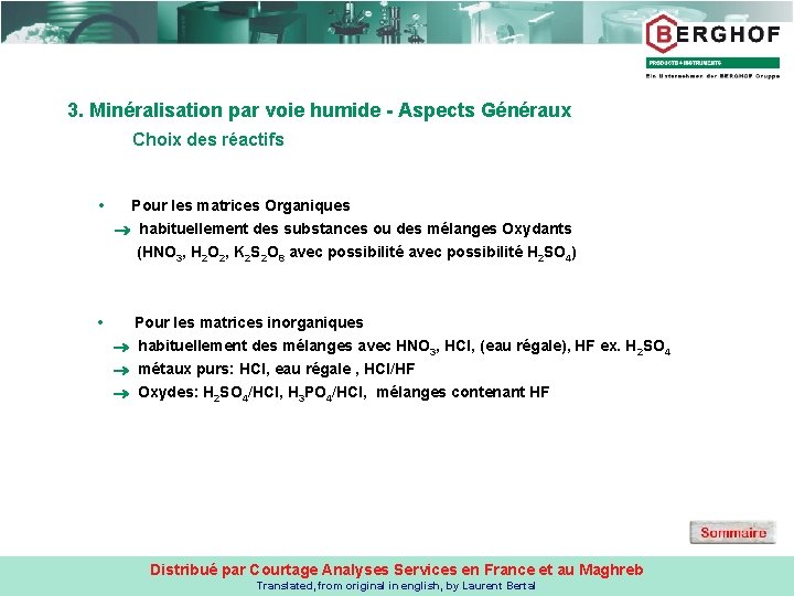 Principe De La Minralisation Sommaire 1 But Et Principe De La Minralisation Sommaire 1 But Et