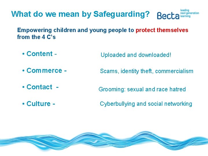 What do we mean by Safeguarding? Empowering children and young people to protect themselves