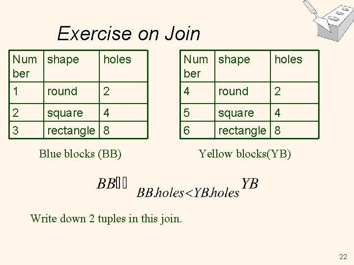 Exercise on Join Num shape ber 1 round 2 3 holes 2 square 4 Exercise on Join Num shape ber 1 round 2 3 holes 2 square 4