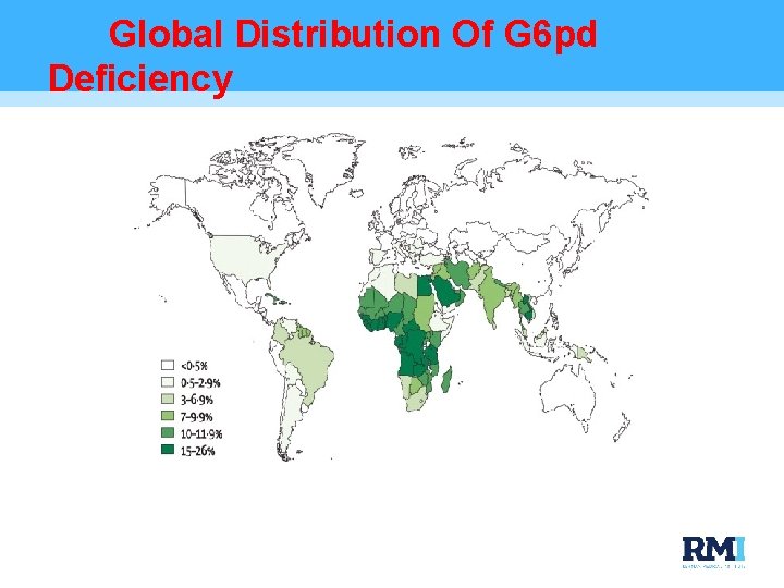 Global Distribution Of G 6 pd Deficiency 