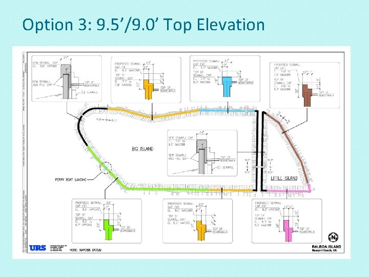 Option 3: 9. 5’/9. 0’ Top Elevation 