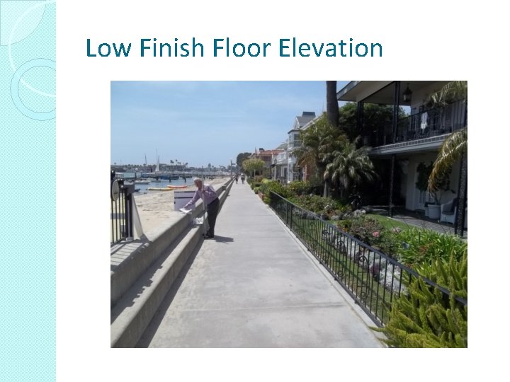 Low Finish Floor Elevation 