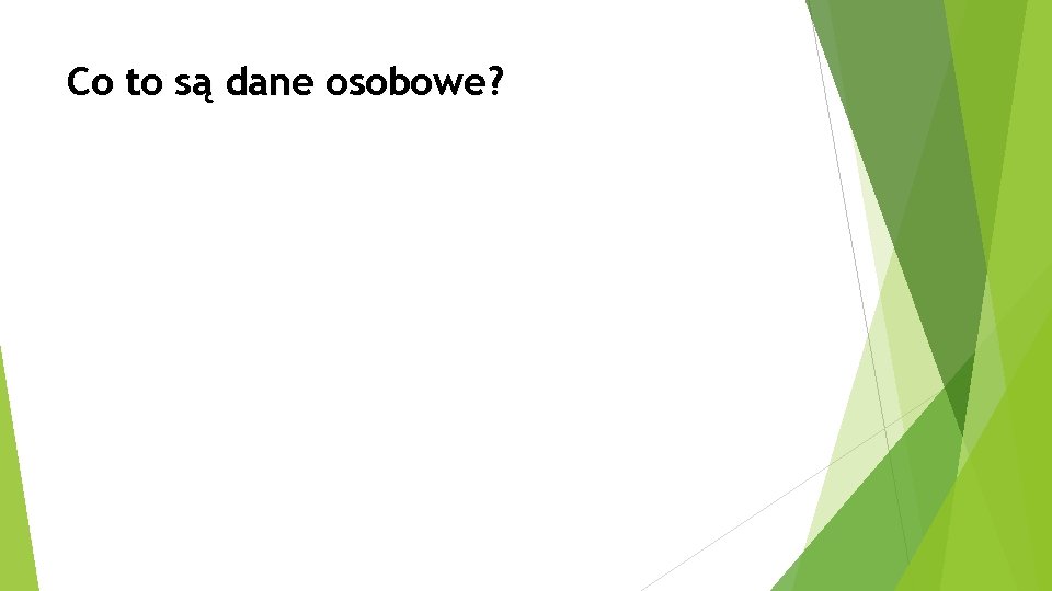 Co to są dane osobowe? 