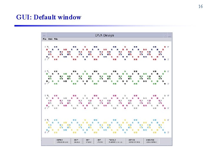 16 GUI: Default window 