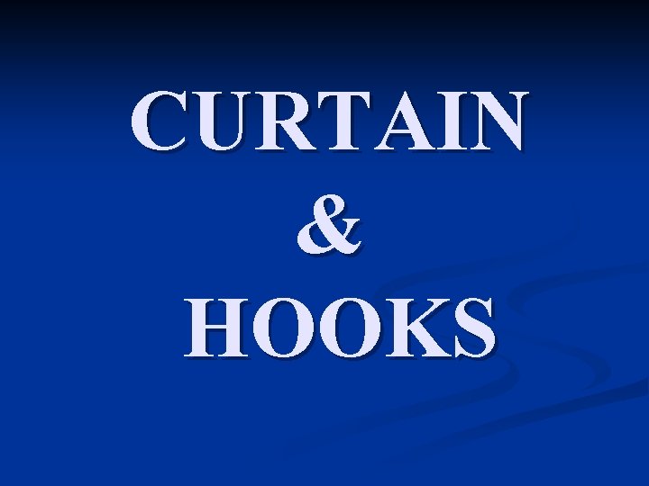 CURTAIN & HOOKS 