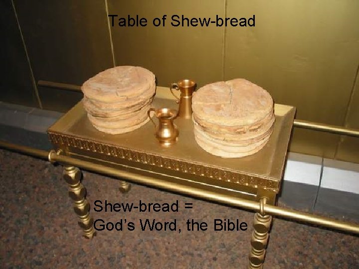 Table of Shew-bread = God’s Word, the Bible 