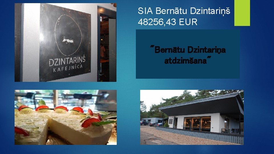 SIA Bernātu Dzintariņš 48256, 43 EUR "Bernātu Dzintariņa atdzimšana" 