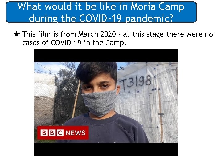What would it be like in Moria Camp during the COVID-19 pandemic? ★ This