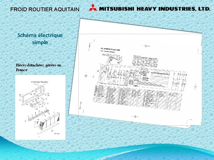 FROID ROUTIER AQUITAIN Schéma électrique simple Pièces détachées gérées en France 