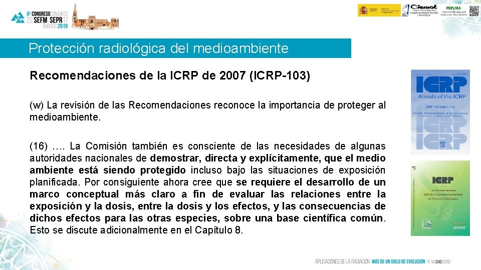 Protección radiológica del medioambiente Recomendaciones de la ICRP de 2007 (ICRP-103) (w) La revisión