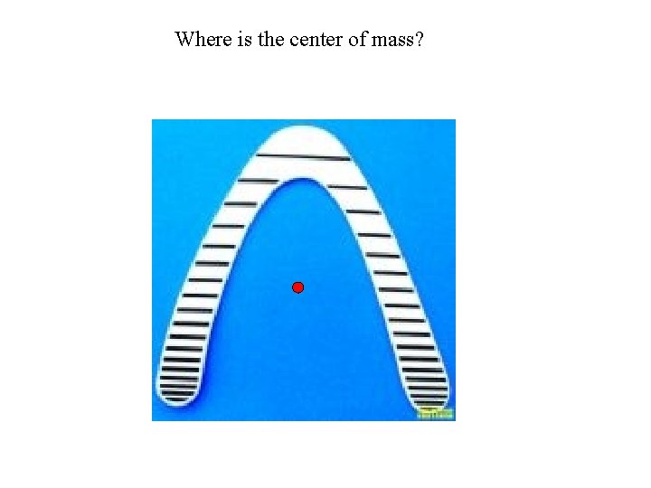 Where is the center of mass? 