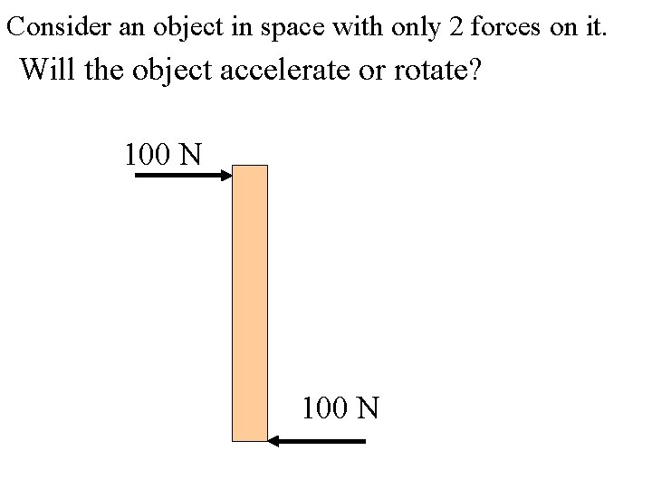 Consider an object in space with only 2 forces on it. Will the object