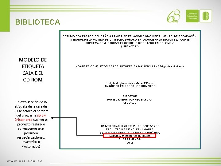 BIBLIOTECA ESTUDIO COMPARADO DEL DAÑO A LA VIDA DE RELACIÓN COMO INSTRUMENTO DE REPARACIÓN