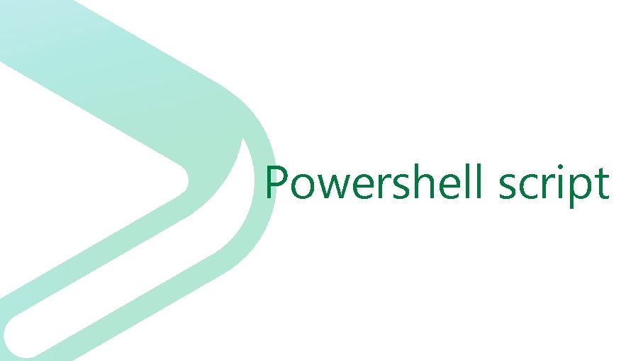 Powershell script 
