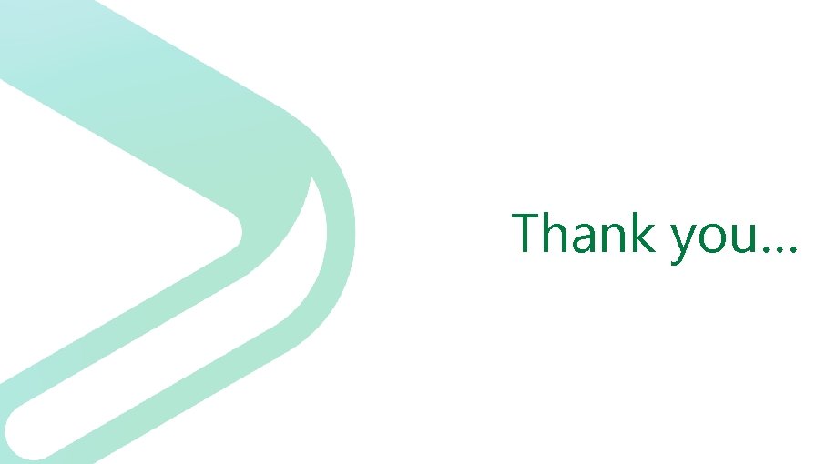 Thank you… 