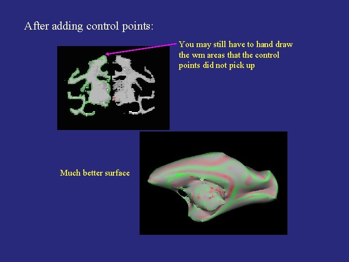 After adding control points: You may still have to hand draw the wm areas