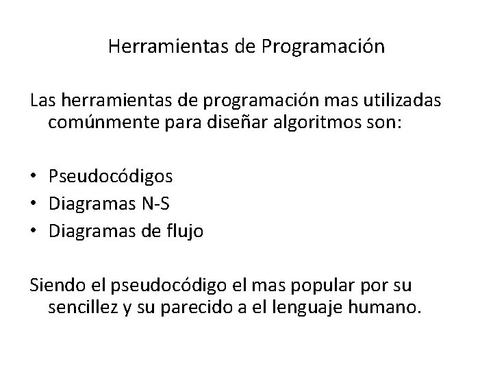Conceptos Bsicos Programacin I Plan 1999 Algoritmos y