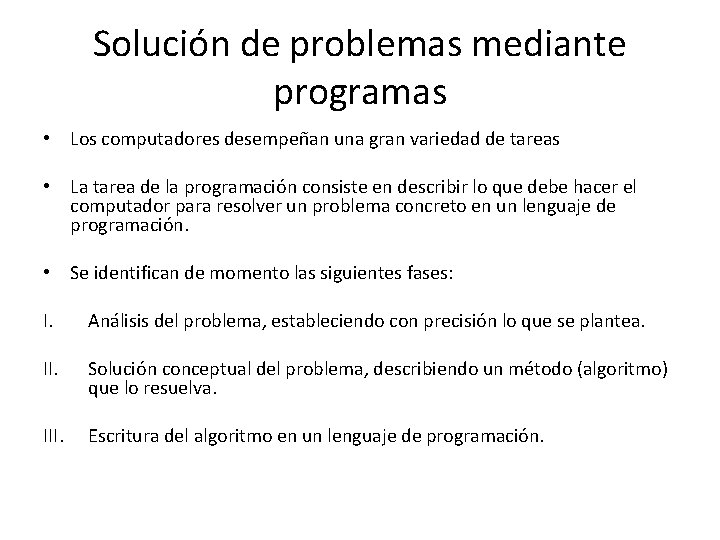 Conceptos Bsicos Programacin I Plan 1999 Algoritmos y