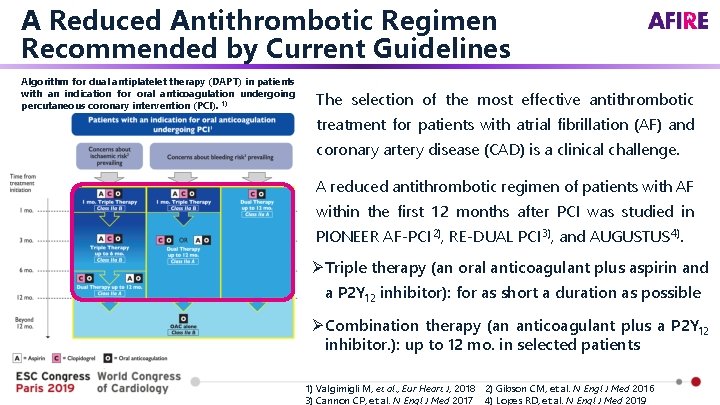 A Reduced Antithrombotic Regimen Recommended by Current Guidelines Algorithm for dual antiplatelet therapy (DAPT)