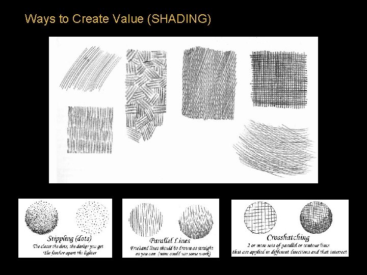 Ways to Create Value (SHADING) 