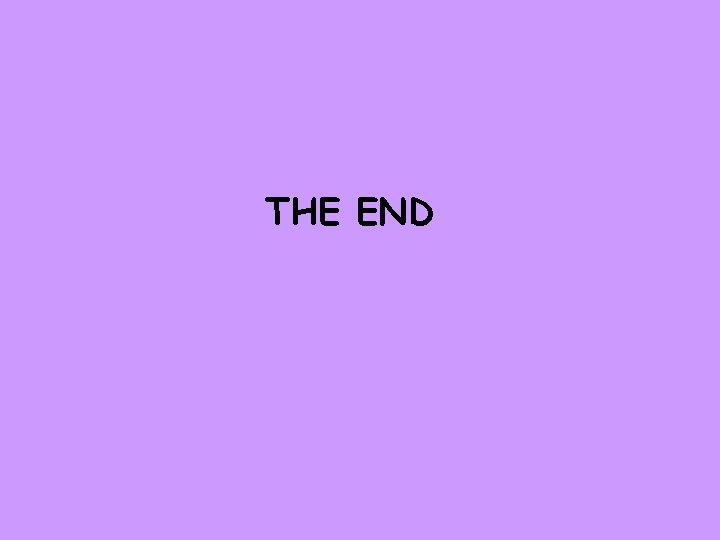 THE END 