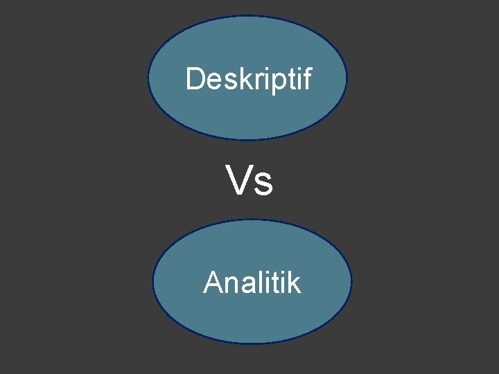 Deskriptif Vs Analitik 