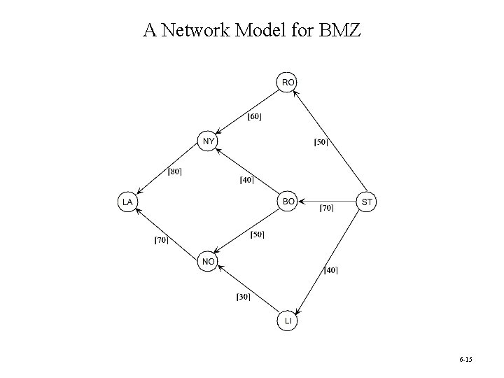 A Network Model for BMZ 6 -15 