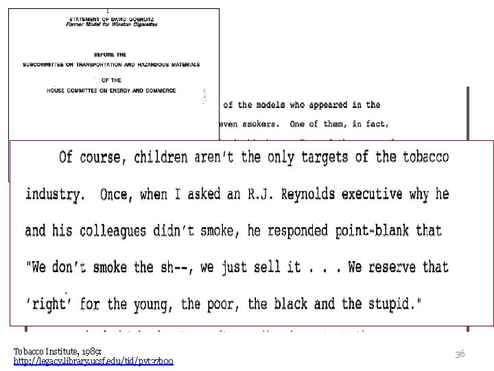 Tobacco Institute, 1989: http: //legacy. library. ucsf. edu/tid/pvt 37 b 00 36 