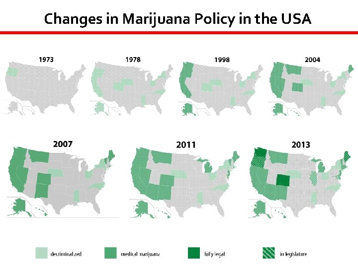 Changes in Marijuana Policy in the USA 