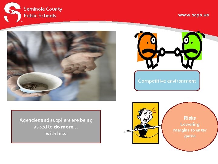 Seminole County Public Schools www. scps. us Competitive environment Agencies and suppliers are being