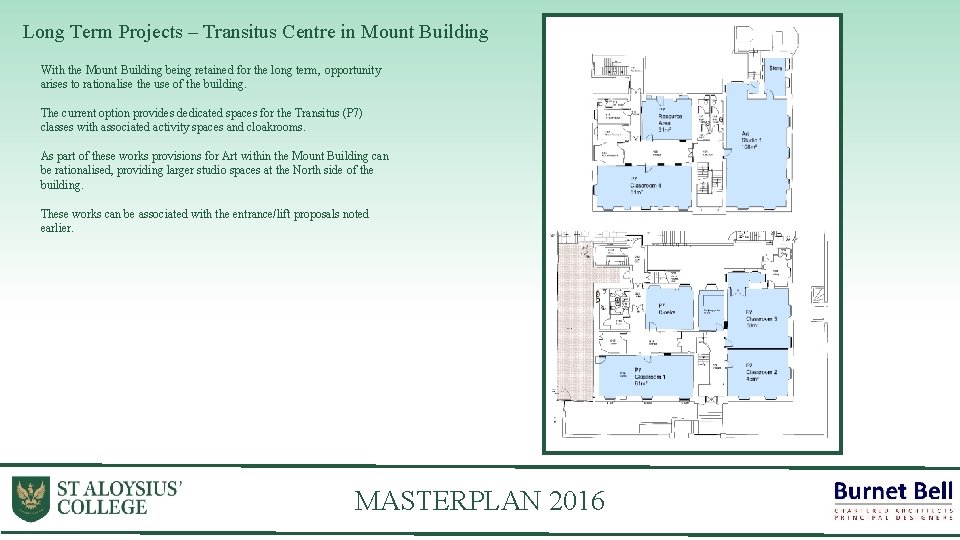 Long Term Projects – Transitus Centre in Mount Building With the Mount Building being