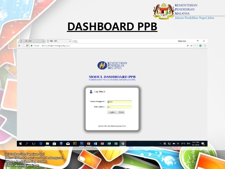 DASHBOARD PPB 