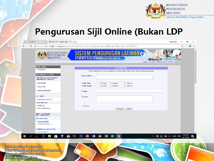 Pengurusan Sijil Online (Bukan LDP 