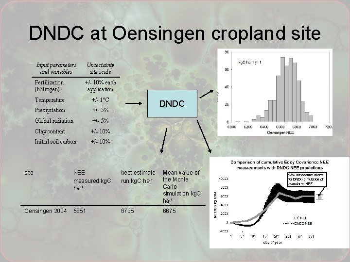 DNDC at Oensingen cropland site Input parameters and variables Uncertainty site scale Fertilization (Nitrogen)