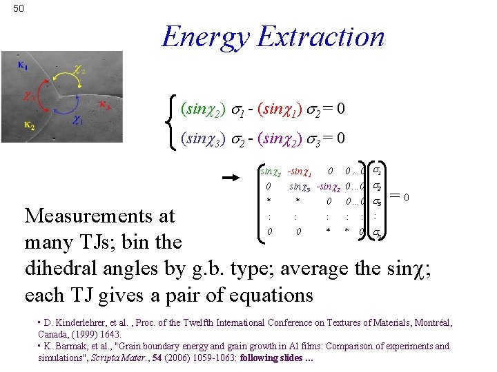 50 Energy Extraction (sin 2) 1 - (sin 1) 2 = 0 (sin 3)