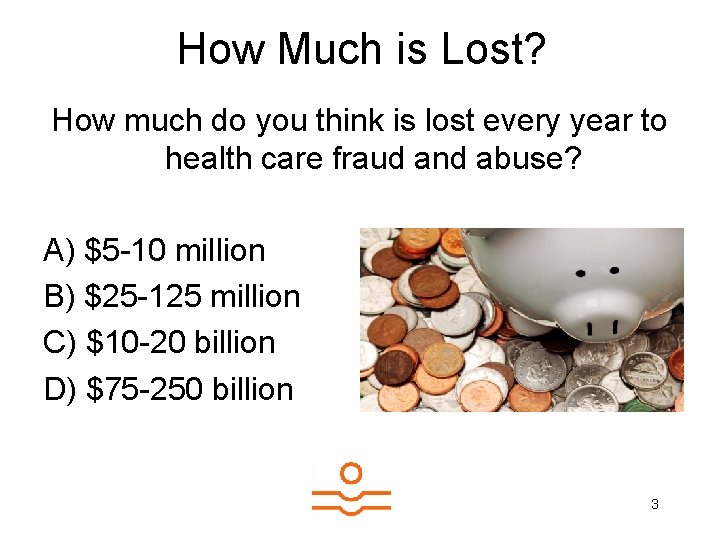 How Much is Lost? How much do you think is lost every year to