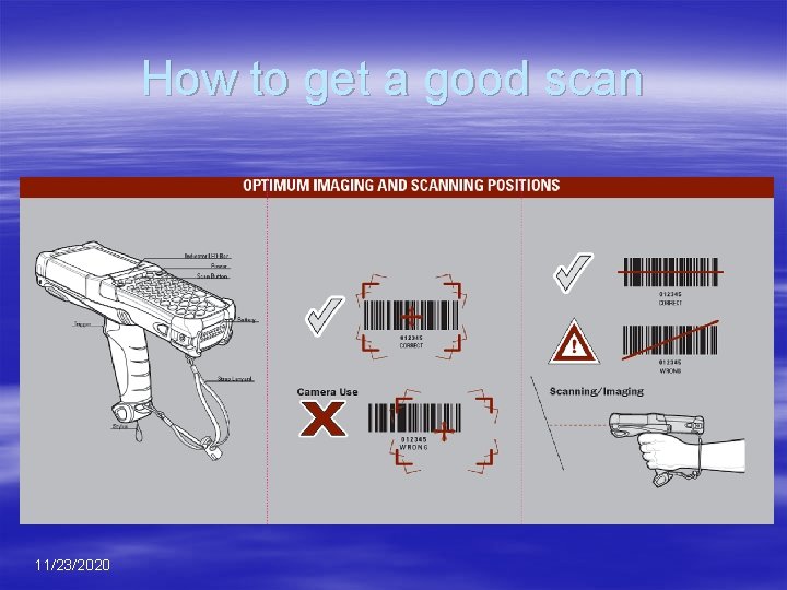 How to get a good scan 11/23/2020 