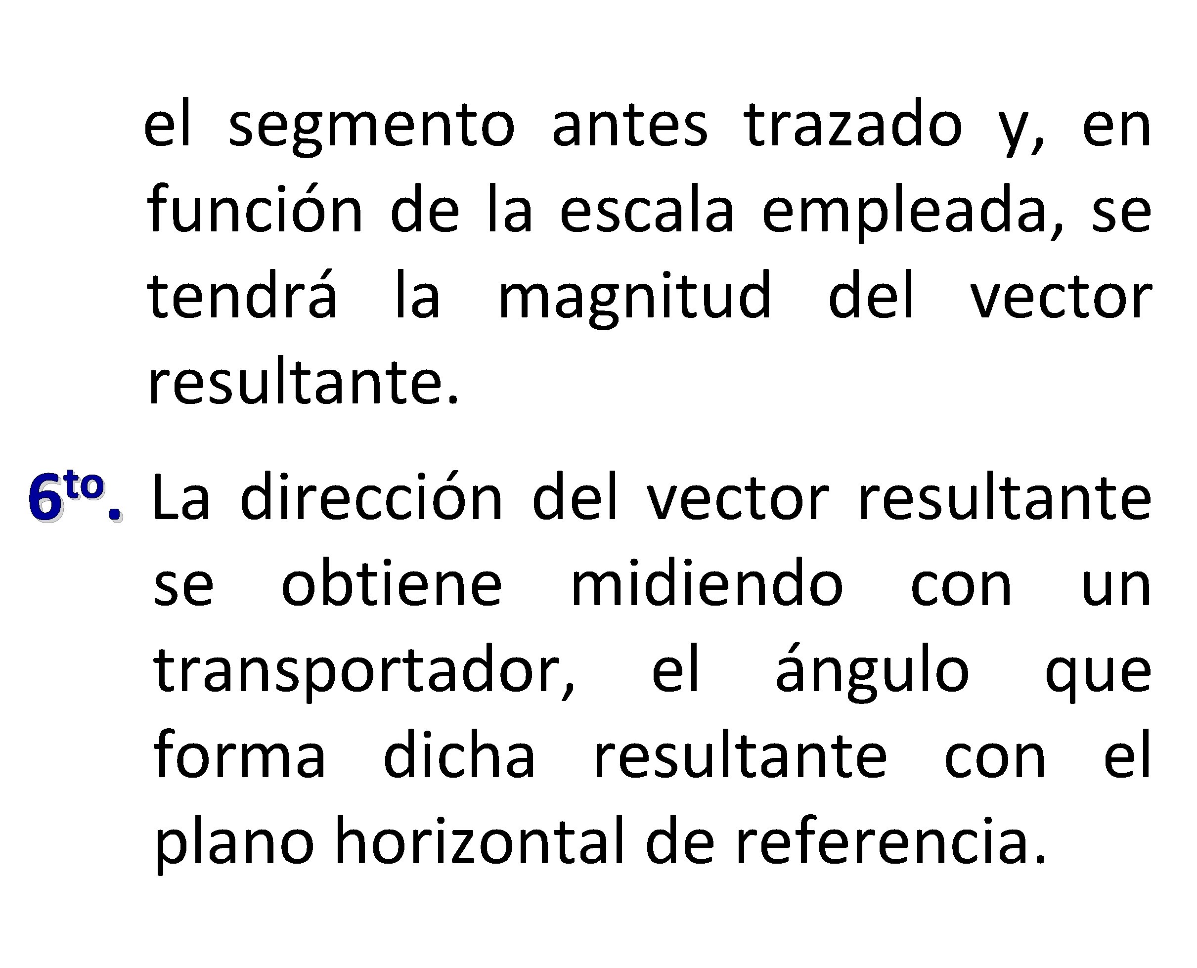 el segmento antes trazado y, en función de la escala empleada, se tendrá la