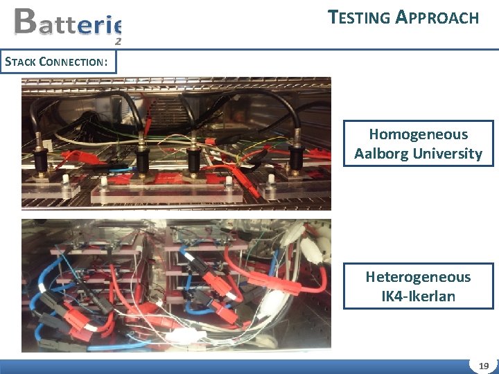 TESTING APPROACH STACK CONNECTION: Homogeneous Aalborg University Heterogeneous IK 4 -Ikerlan 19 