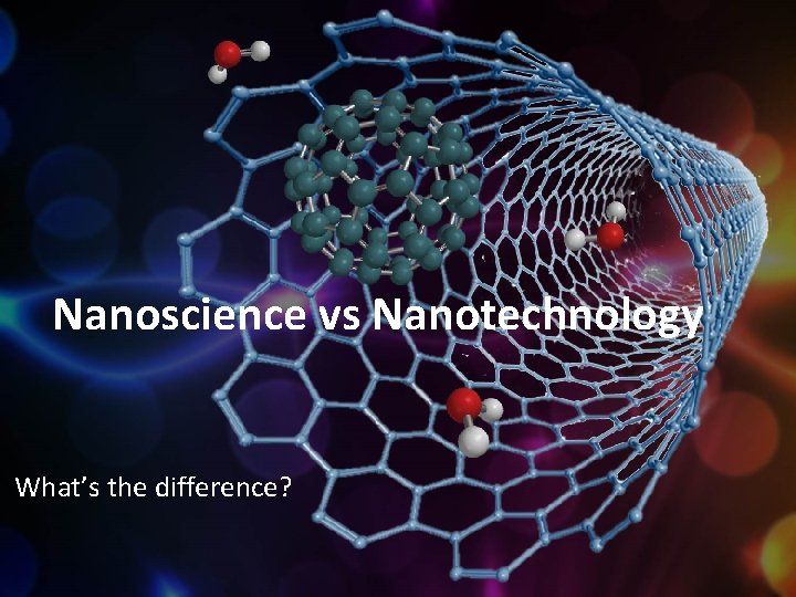 Nanoscience vs Nanotechnology What’s the difference? 