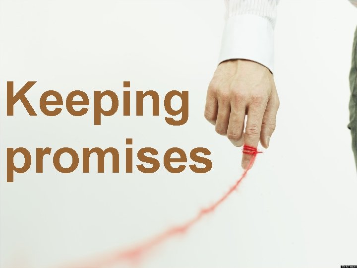 Keeping promises 