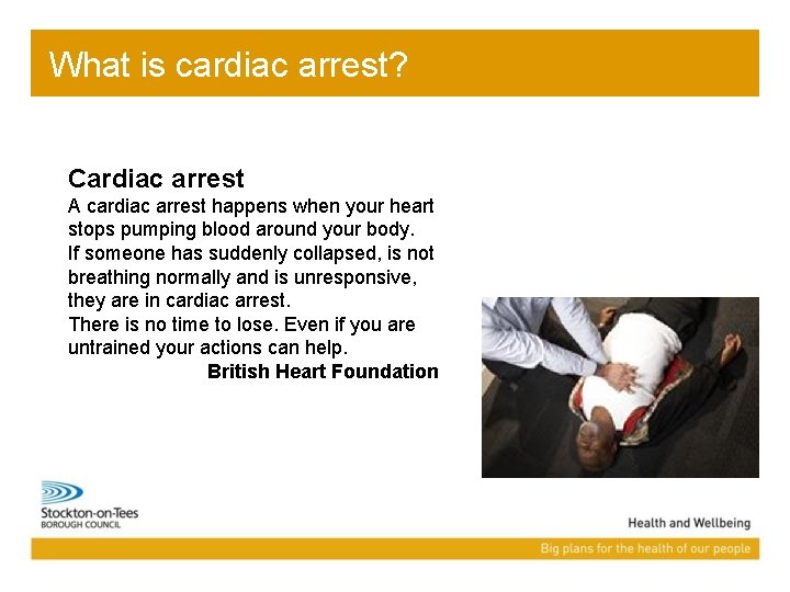 What is cardiac arrest? Cardiac arrest A cardiac arrest happens when your heart stops