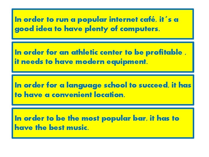 In order to run a popular internet café, it´s a good idea to have