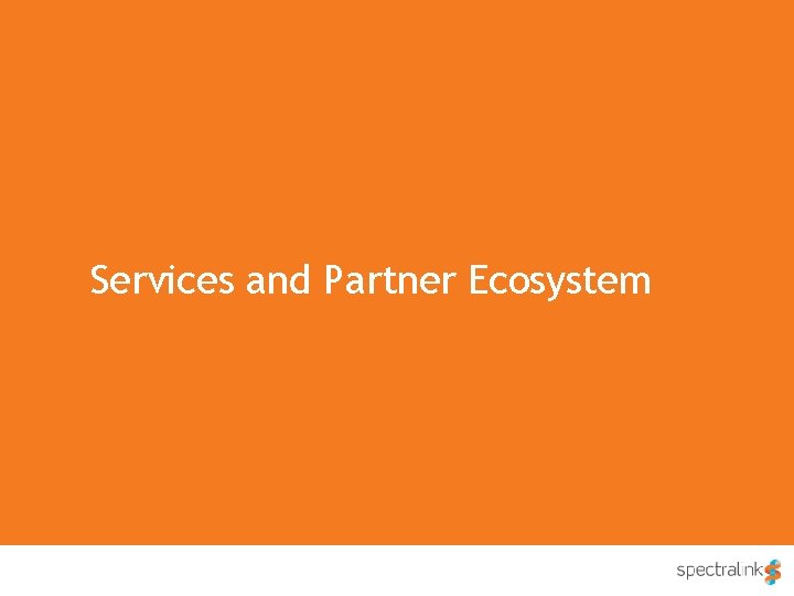 Services and Partner Ecosystem v 