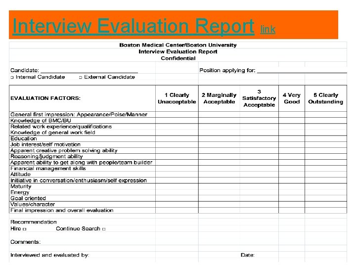 Interview Evaluation Report link Interview Evaluation Report link