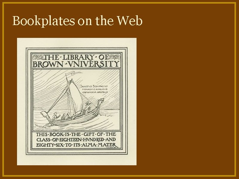Bookplates on the Web 