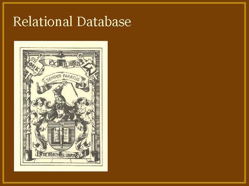 Relational Database 